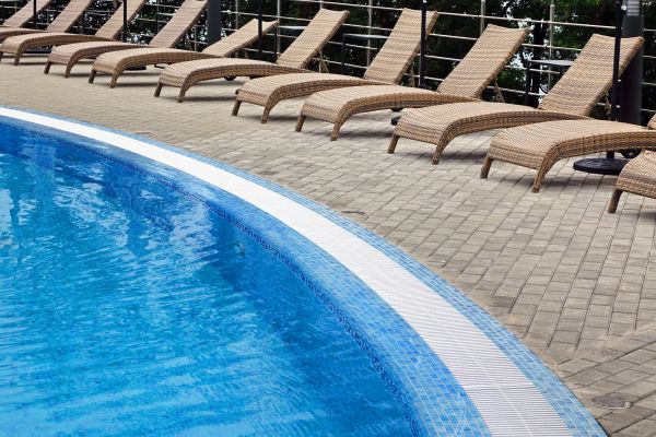 Poolside Hardscaping in Columbia